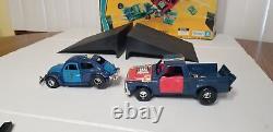 Vintage 1972 Kenner SSP Smash Up Derby VW Buggem & Tough Tom Truck Complete AA2