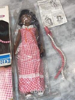 Vintage 1974 Ideal BLACK CRISSY DOLL TWIRLY BEADS New Montgomery Ward Rare