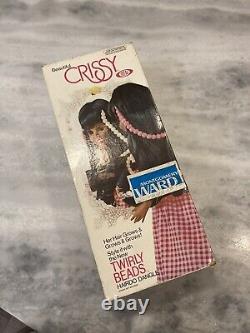 Vintage 1974 Ideal BLACK CRISSY DOLL TWIRLY BEADS New Montgomery Ward Rare