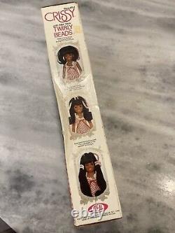Vintage 1974 Ideal BLACK CRISSY DOLL TWIRLY BEADS New Montgomery Ward Rare