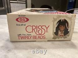 Vintage 1974 Ideal BLACK CRISSY DOLL TWIRLY BEADS New Montgomery Ward Rare