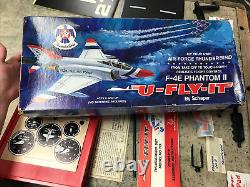 Vintage 1975 Schaper U-Fly-It F-4E Phantom Thunderbird Pilot Set No. 715 Read