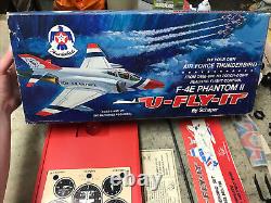 Vintage 1975 Schaper U-Fly-It F-4E Phantom Thunderbird Pilot Set No. 715 Read