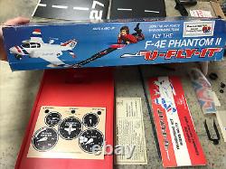 Vintage 1975 Schaper U-Fly-It F-4E Phantom Thunderbird Pilot Set No. 715 Read