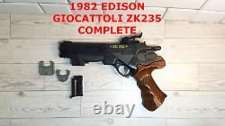 Vintage 1982 Edison Giocattoli Toy Gun ZK 235 Made in Italy HTF COMPLETE LQQK