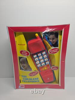 Vintage 1985 Handicraft Toy Cordless Phone Push Button & Bell Sound NOS