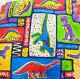 Vintage 1990s Rare Dinos Twin Size Comforter