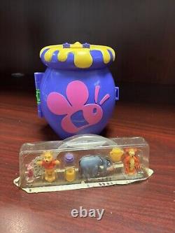 Vintage 1998 Polly Pocket Winnie The Pooh Playset Honey Pot Complete Bluebird