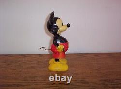 Vintage 50'S MARX Whirling Tail Mickey Mouse Wind-up Toy Hard Plastic WDP