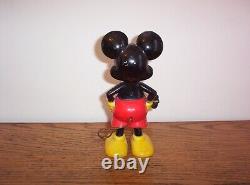 Vintage 50'S MARX Whirling Tail Mickey Mouse Wind-up Toy Hard Plastic WDP