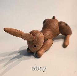 Vintage 50's Kay Bojesen Jointed Wooden Bunny Toy Denmark