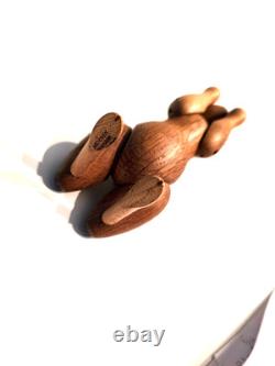 Vintage 50's Kay Bojesen Jointed Wooden Bunny Toy Denmark