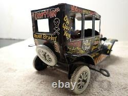 Vintage 50s MARX Old JALOPY Tin Litho Wind-Up Toy CAR Near Mint