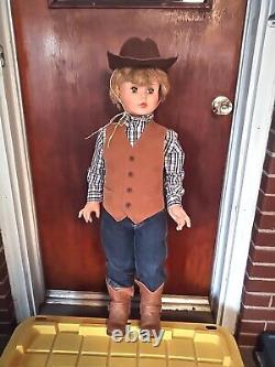 Vintage Allied Eastern 35 Inch Plastic Playpal Doll Companion