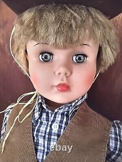 Vintage Allied Eastern 35 Inch Plastic Playpal Doll Companion