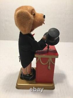 Vintage Alps Triksie The Magician Dog Tin Litho Wind-up Toy, Japan, Rare Nmc