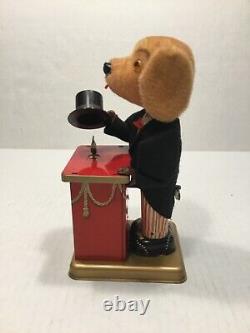 Vintage Alps Triksie The Magician Dog Tin Litho Wind-up Toy, Japan, Rare Nmc