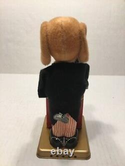 Vintage Alps Triksie The Magician Dog Tin Litho Wind-up Toy, Japan, Rare Nmc