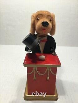 Vintage Alps Triksie The Magician Dog Tin Litho Wind-up Toy, Japan, Rare Nmc