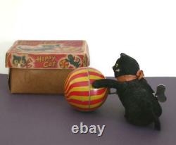 Vintage Alps Wind-up Happy Cat Toy with Box