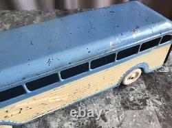 Vintage Antique 1930s Kingsbury Toys Greyhound Bus # 228, Wind-Up (not working)