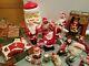 Vintage Antique Christmas Santa Claus Tree Topper Wind Up Toy Figures Lot