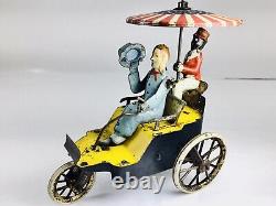 Vintage Antique LEHMANN New Century Cycle German Wind-up Auto Onkel with Box