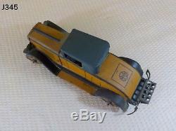 Vintage Antique Louis Marx Tin Wind Up Cadillac Coupe Toy Car American Made Rare