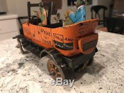 Vintage Antique Marx 1930's Tin Amos & Andy Fresh Air Taxi Windup Toy