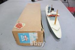 Vintage Arnold Tin Litho Ship Wind Up Clockwork Germany Works Boxed