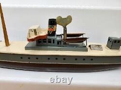 Vintage Arnold Tin Litho Ship Wind Up Clockwork Germany Works, No Box