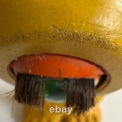 Vintage Arrow Industries Edward Mobley Cyclops Rubber Figure Toy Yellow Orange