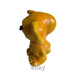 Vintage Arrow Industries Edward Mobley Cyclops Rubber Figure Toy Yellow Orange