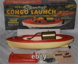Vintage Atwood Steamcraft Congo Launch Boat NEW in Box Steam Powered 18 Long