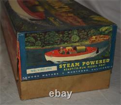 Vintage Atwood Steamcraft Congo Launch Boat NEW in Box Steam Powered 18 Long