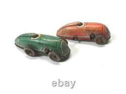 Vintage Automatic Toy Co. Auto Speedway With 2 Cars Untested No Winding Key