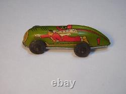 Vintage Automatic Toy Company Metal Captain Marvel Wind Up Car