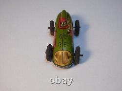 Vintage Automatic Toy Company Metal Captain Marvel Wind Up Car