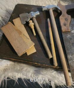 Vintage BOYS UNION TOOL CHEST with TOOLS toy