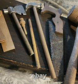 Vintage BOYS UNION TOOL CHEST with TOOLS toy