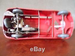 Vintage BUDDY L SCARAB WIND UP CAROriginal Pressed Steel Automobile Toy