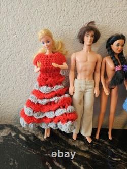 Vintage Barbie And Ken Dolls 1966 & 1968