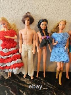 Vintage Barbie And Ken Dolls 1966 & 1968