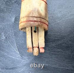 Vintage Barrel Man Figurine Folkart Funny Souvenir Toy Gift Wooden Hand Carved