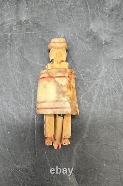 Vintage Barrel Man Figurine Folkart Funny Souvenir Toy Gift Wooden Hand Carved