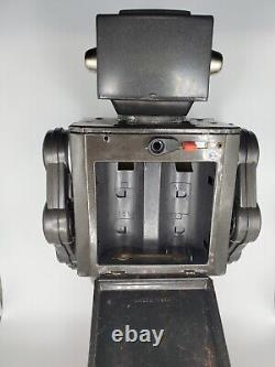 Vintage Battery Black Robot Tin Toy, Japan, 1960s, Battery Operated