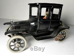 Vintage Bing Tin Wind Up Ford 1923 Model T Coupe