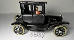 Vintage Bing Tin Wind Up Ford 1923 Model T Coupe