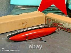 Vintage Boat Ship Wind Up'kuibyshev Parahod Toy Soviet Cccp Orig. Box And Key