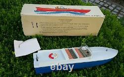 Vintage Boat Ship Wind Up'kuibyshev Parahod Toy Soviet Cccp Orig. Box And Key
